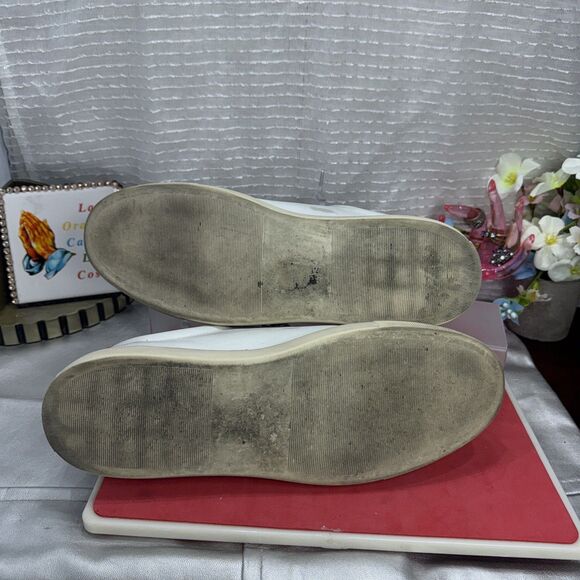 (A7) Oliver Cabell -leather Sneakers Women's in Swift-White,Pink, Size 42/11US. - Picture 5 of 13